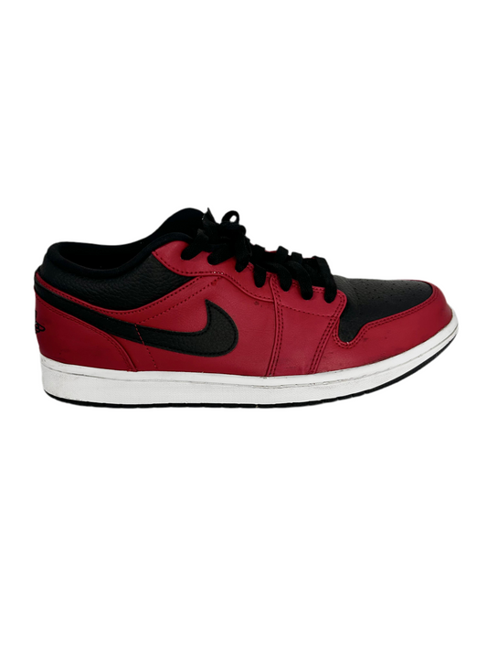 USED Jordan 1 Low 'Reverse Bred Pebbled Swoosh'