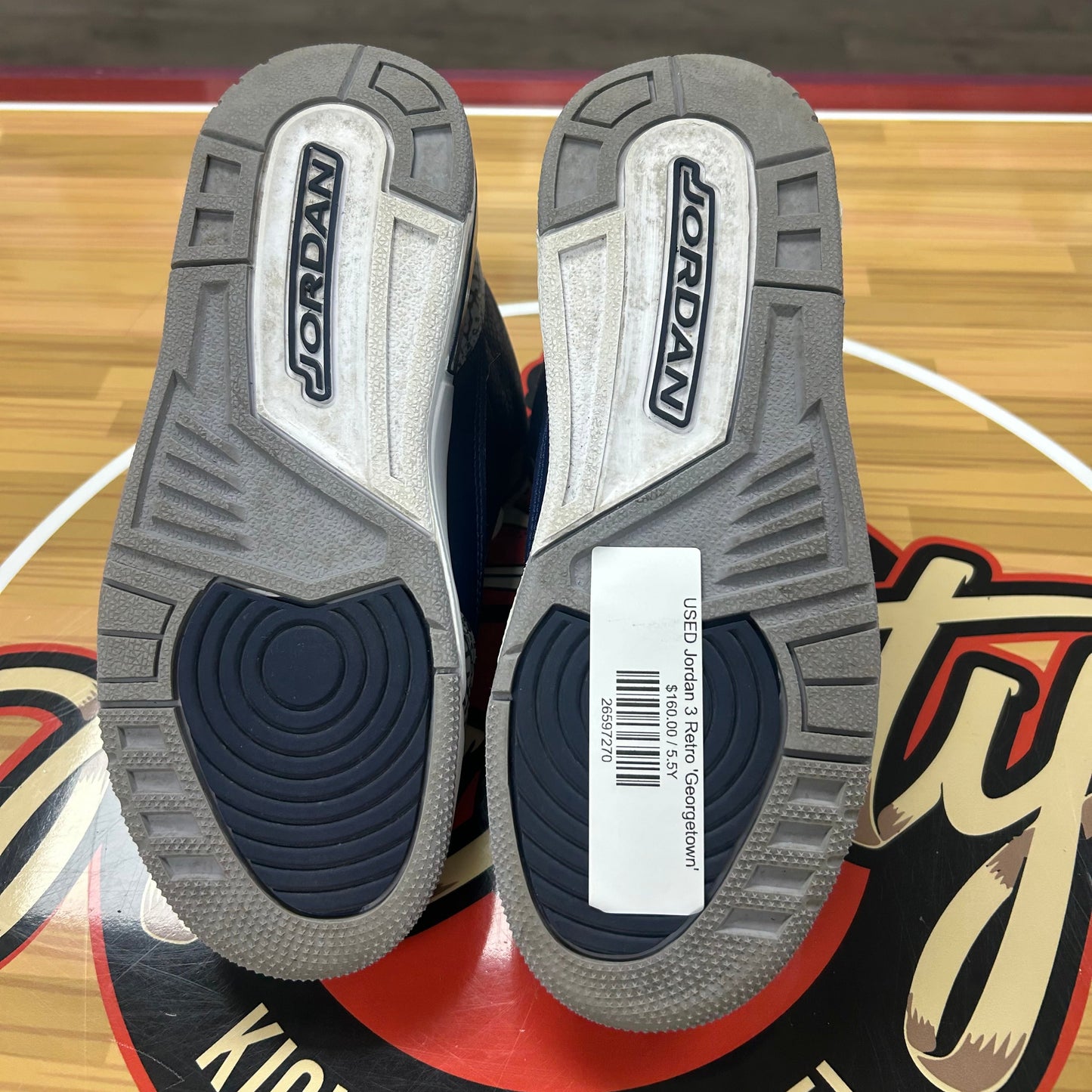 USED Jordan 3 Retro 'Georgetown'
