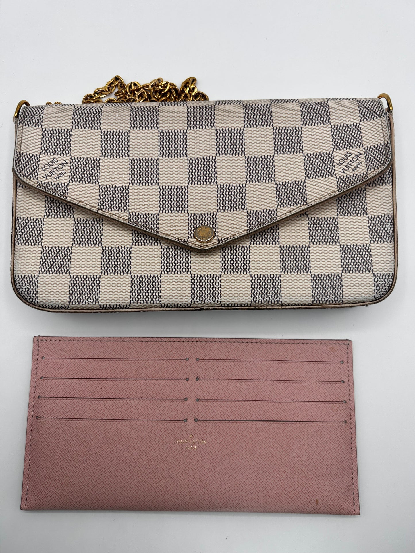Louis Vuitton Damier Azur Pochette Felicie Crossbody Bag