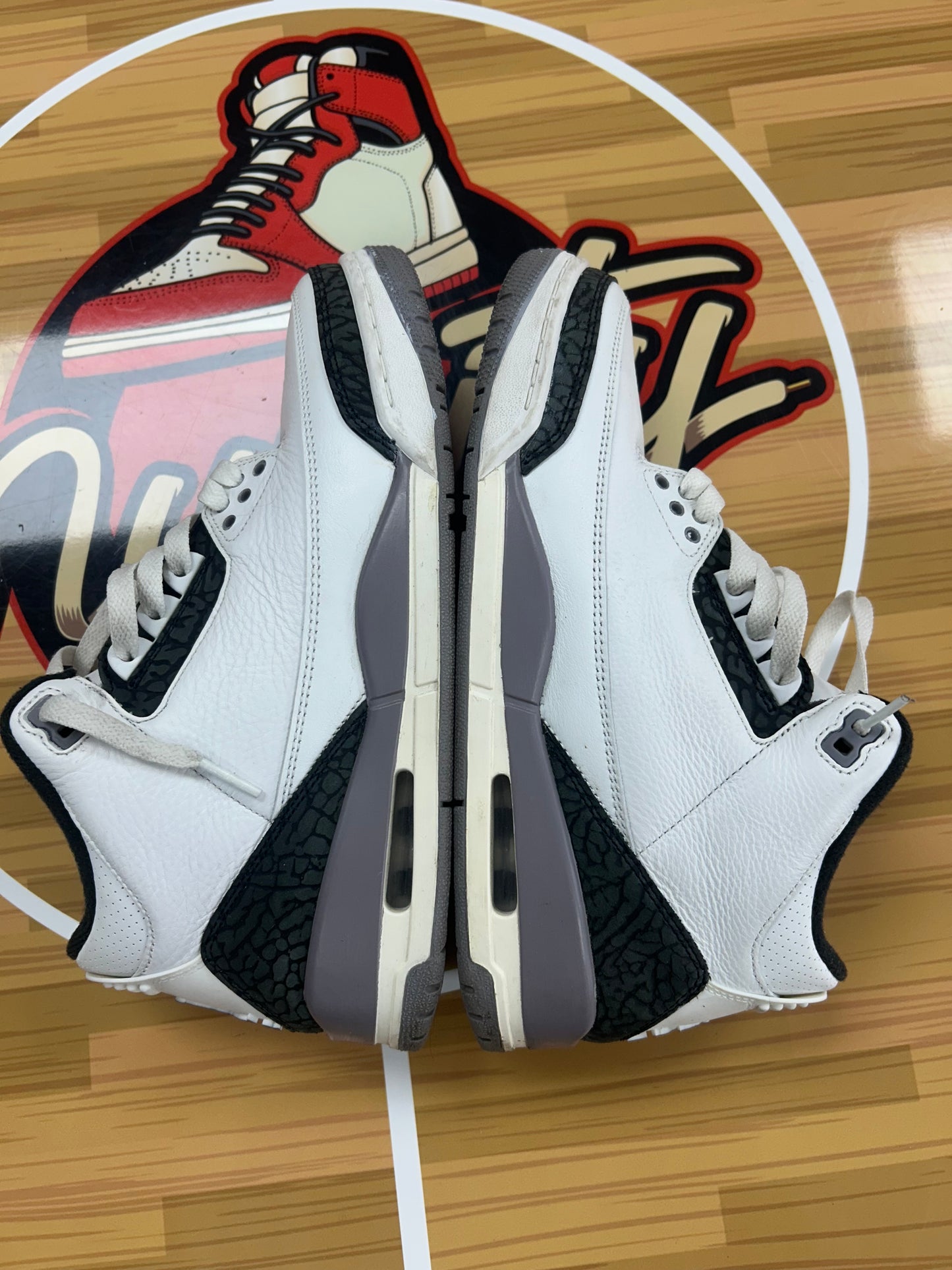 USED Jordan 3 Retro 'Cement Grey'