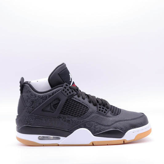 Jordan 4 retro laser black gum