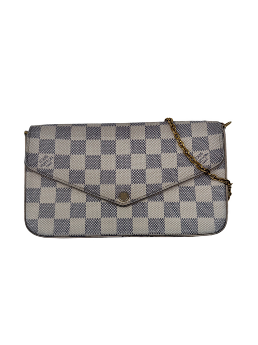 Louis Vuitton Damier Azur Pochette Felicie Crossbody Bag